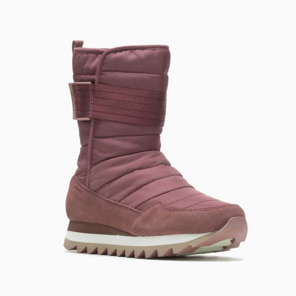 Botas De Invierno Merrell Alpine Altos Correa Mujer Vino | México-7248632