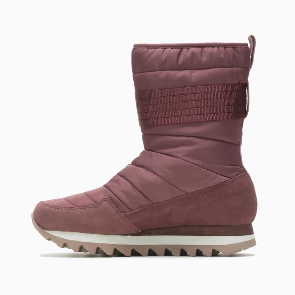 Botas De Invierno Merrell Alpine Altos Correa Mujer Vino | México-7248632