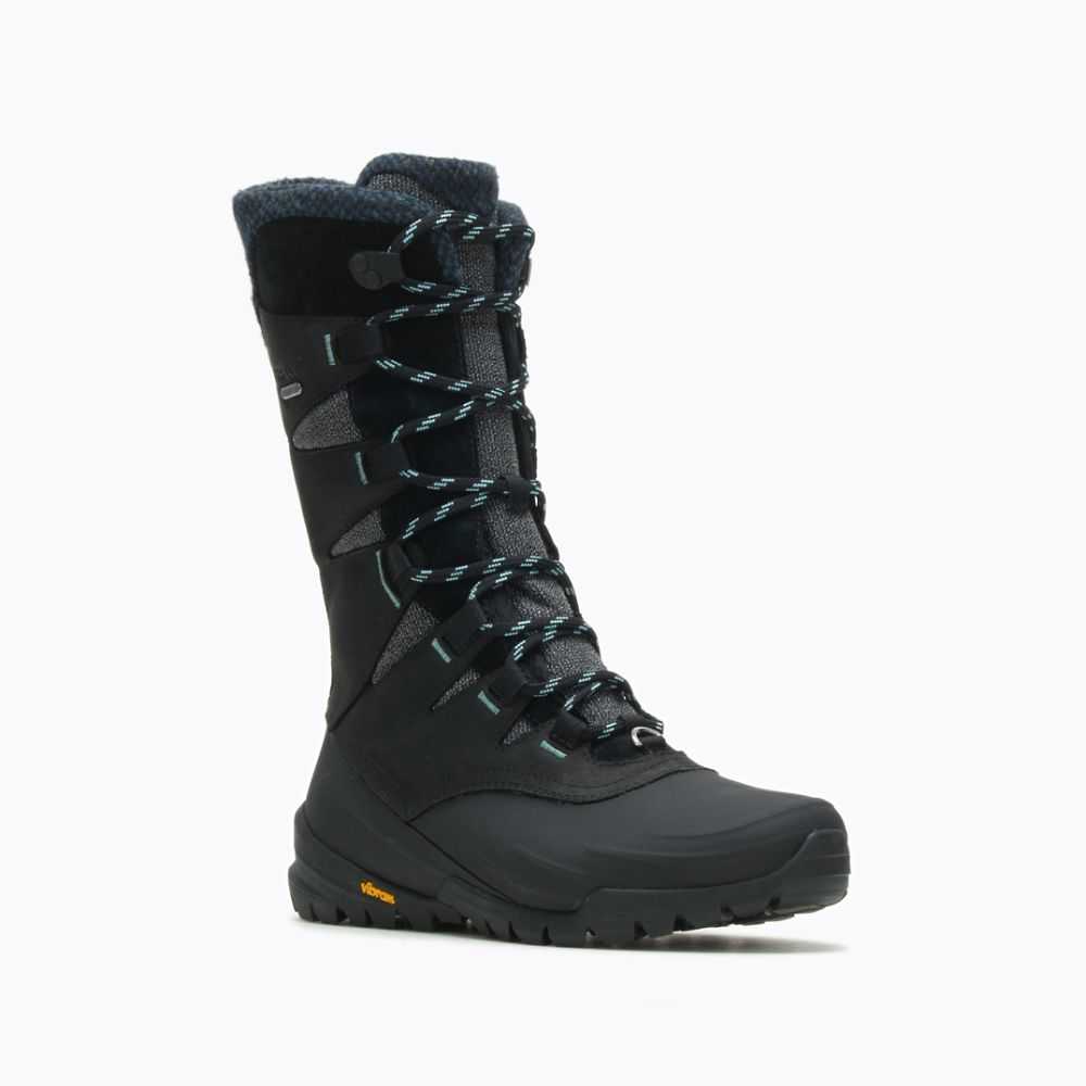 Botas De Invierno Merrell Aurora 2 Mujer Negros | México-9432680