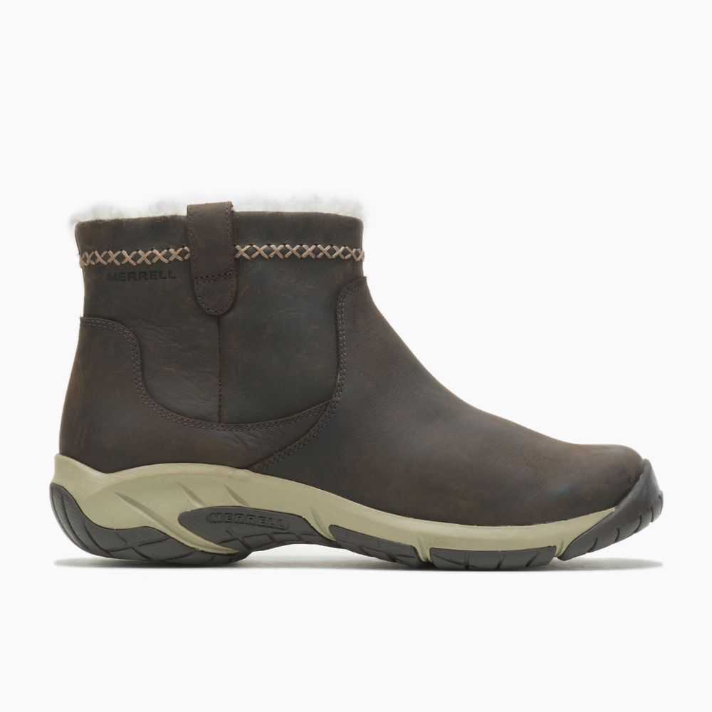 Botas De Invierno Merrell Encore 4 Anchos Mujer Marrom Oscuro | México-0781236