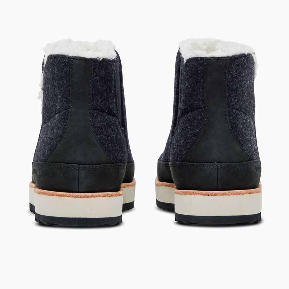 Botas De Invierno Merrell Juno Pull On Mujer Negros | México-0862376