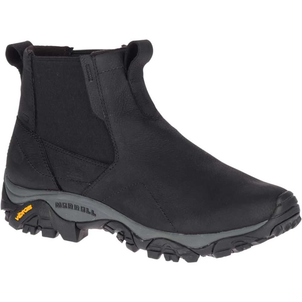 Botas De Invierno Merrell Moab Adventure Chelsea Anchos Hombre Negros | México-0482662