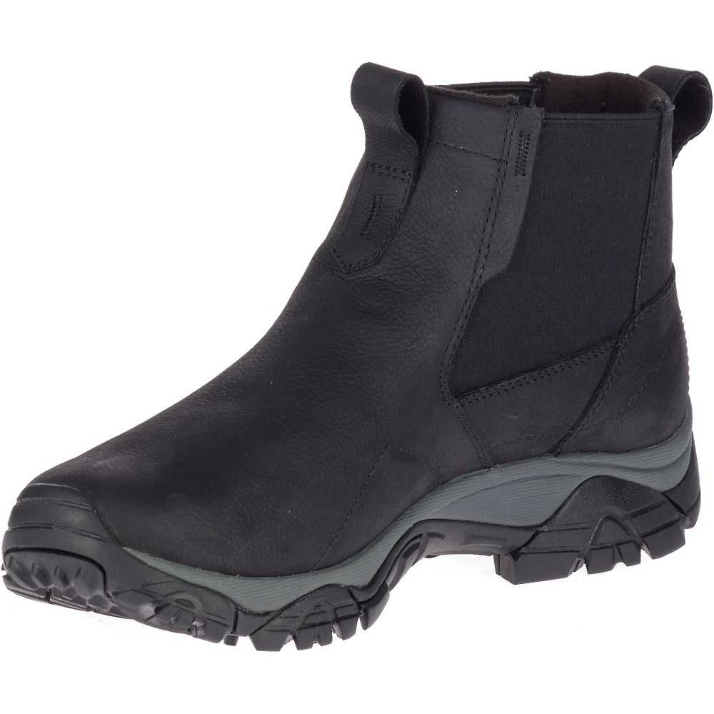 Botas De Invierno Merrell Moab Adventure Chelsea Anchos Hombre Negros | México-0482662