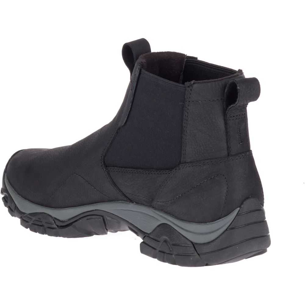 Botas De Invierno Merrell Moab Adventure Chelsea Anchos Hombre Negros | México-0482662