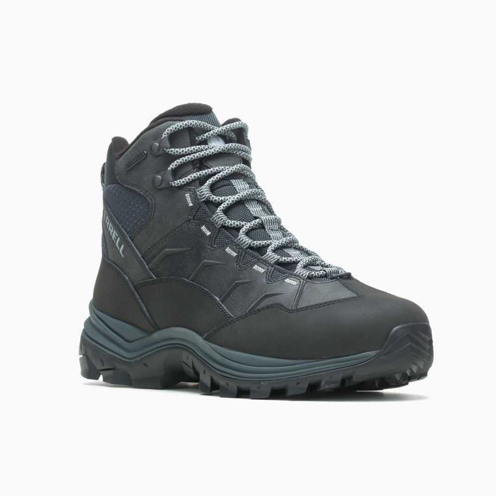 Botas De Invierno Merrell Thermo Chill Mid Anchos Hombre Negros | México-4662807