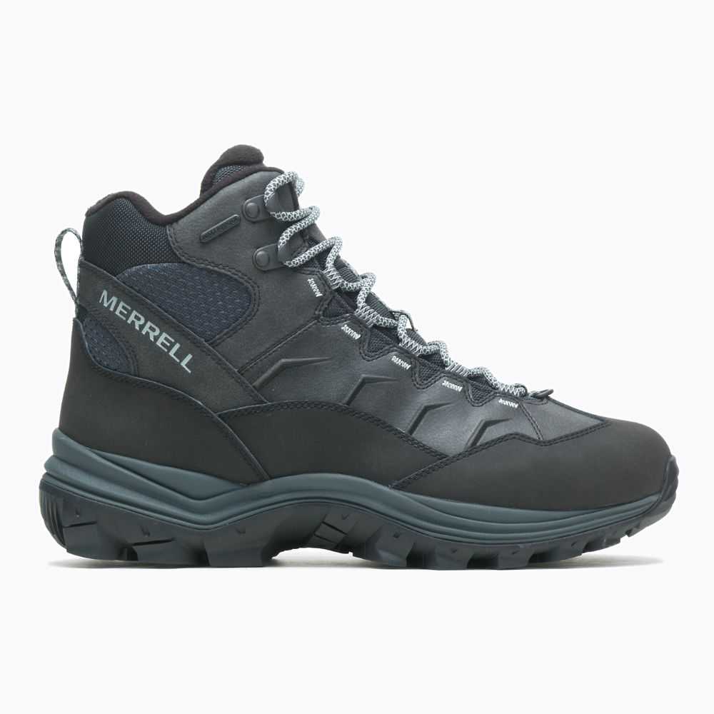 Botas De Invierno Merrell Thermo Chill Mid Anchos Hombre Negros | México-4662807