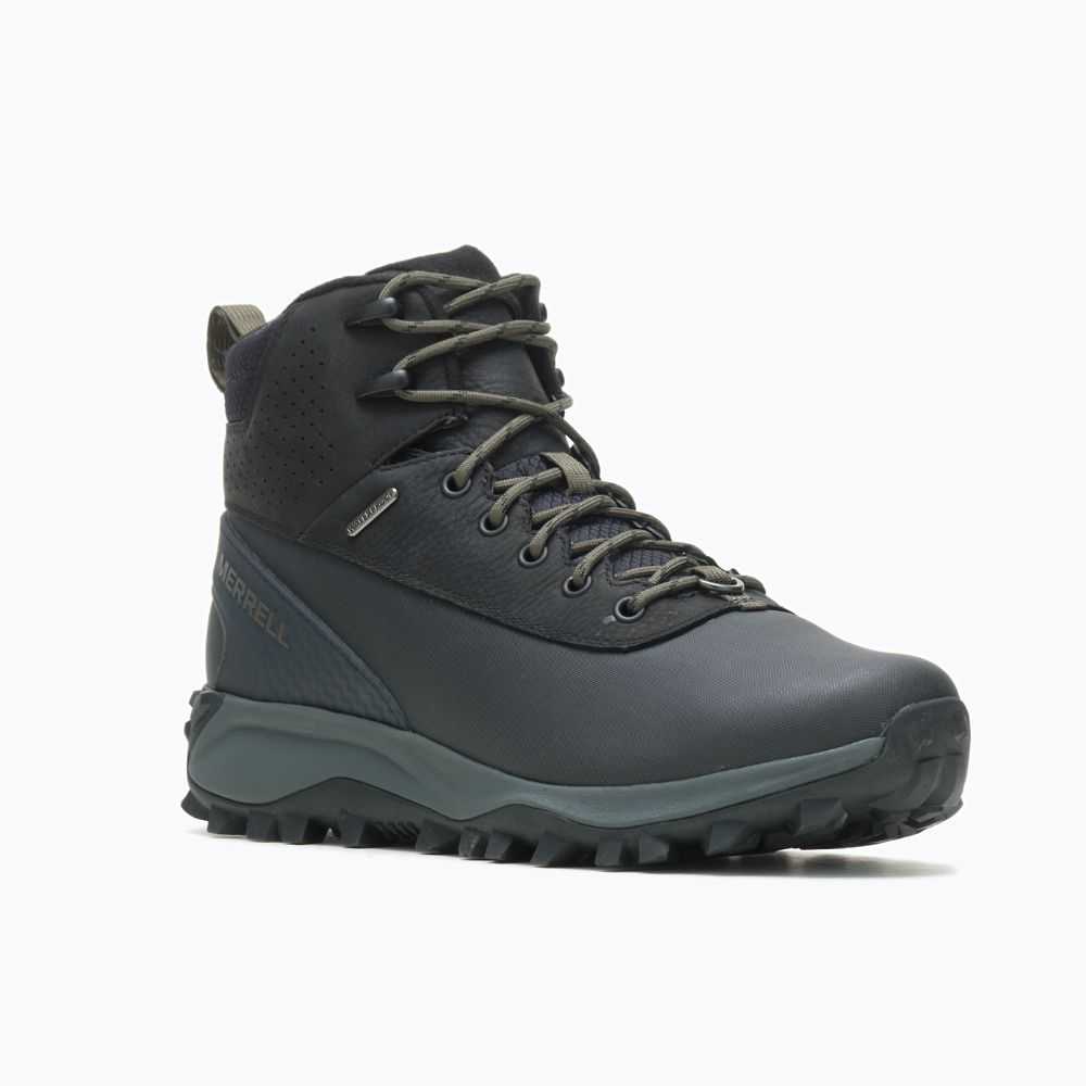 Botas De Invierno Merrell Thermo Kiruna Mid Hombre Negros | México-9342276