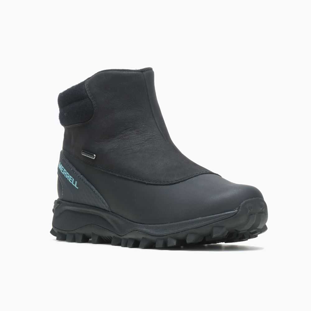 Botas De Invierno Merrell Thermo Kiruna Mid Zip Mujer Negros | México-9370224