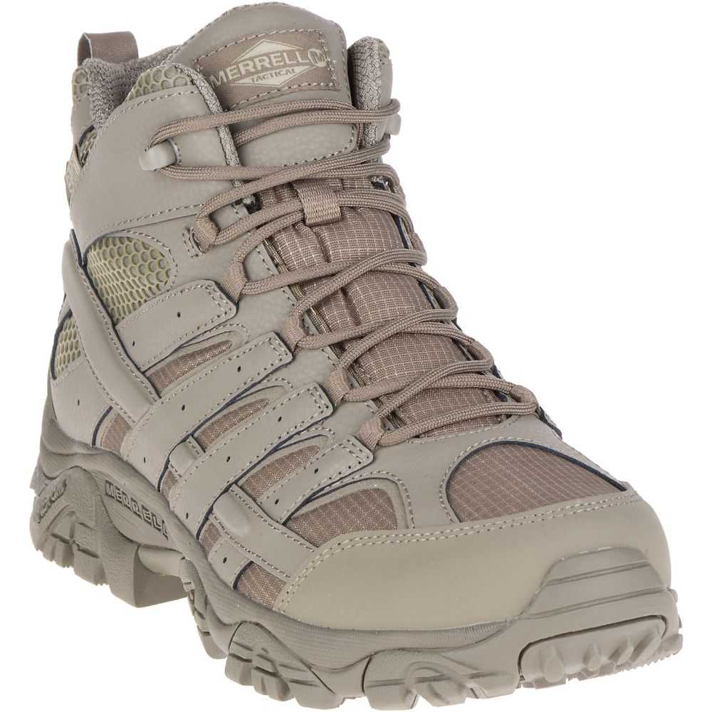 Botas De Seguridad Merrell Moab 2 Mid Tactical Hombre Grises | México-9327260