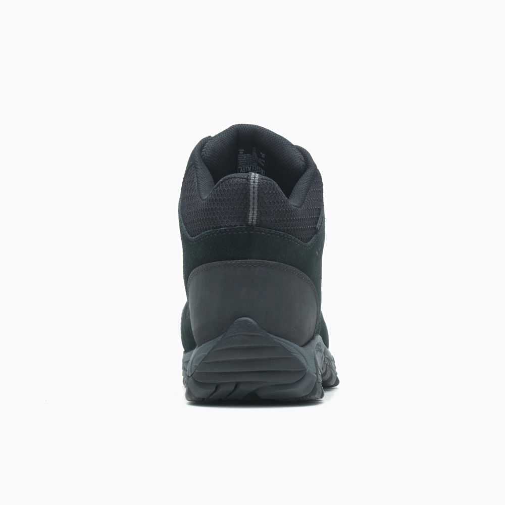 Botas De Seguridad Merrell Moab Mid Hombre Negros | México-0634786