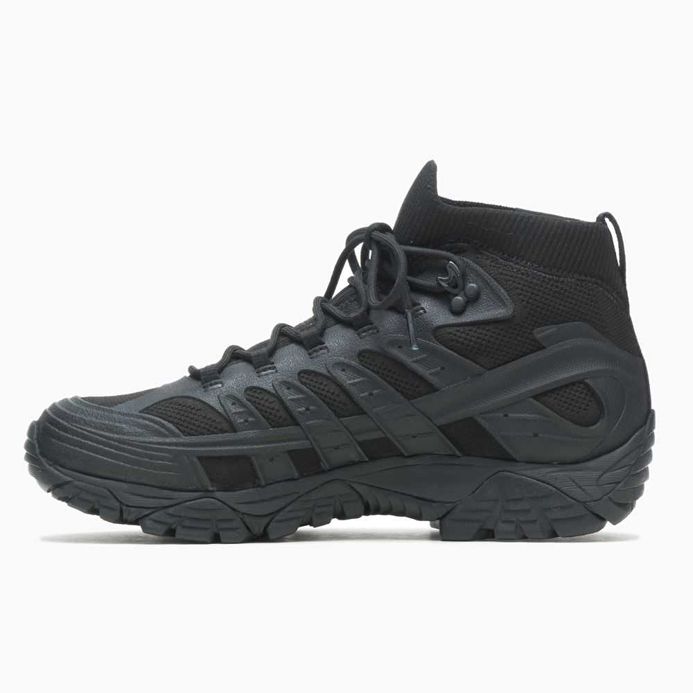 Botas De Seguridad Merrell Moab Velocity Tactical Mid Hombre Negros | México-061233