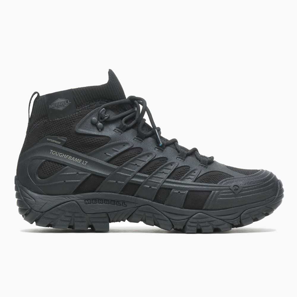 Botas De Seguridad Merrell Moab Velocity Tactical Mid Hombre Negros | México-061233