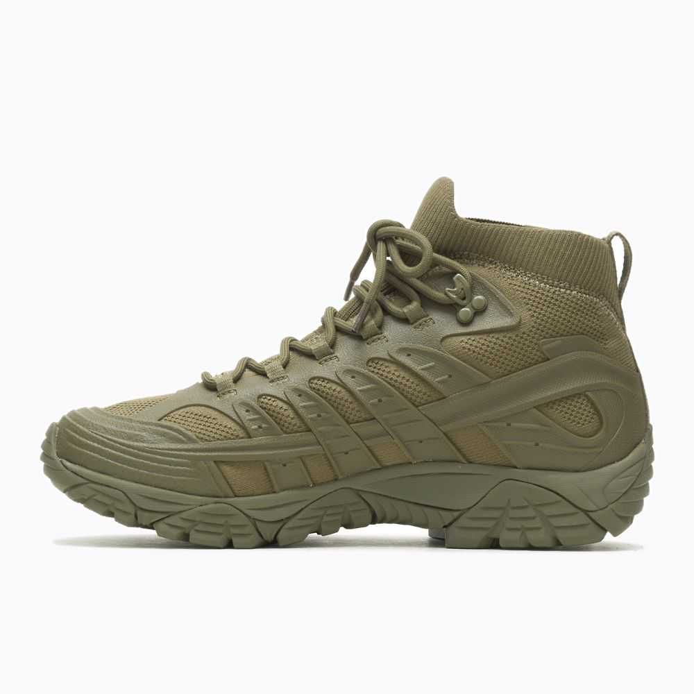 Botas De Seguridad Merrell Moab Velocity Tactical Mid Hombre Verde Oliva | México-4327692