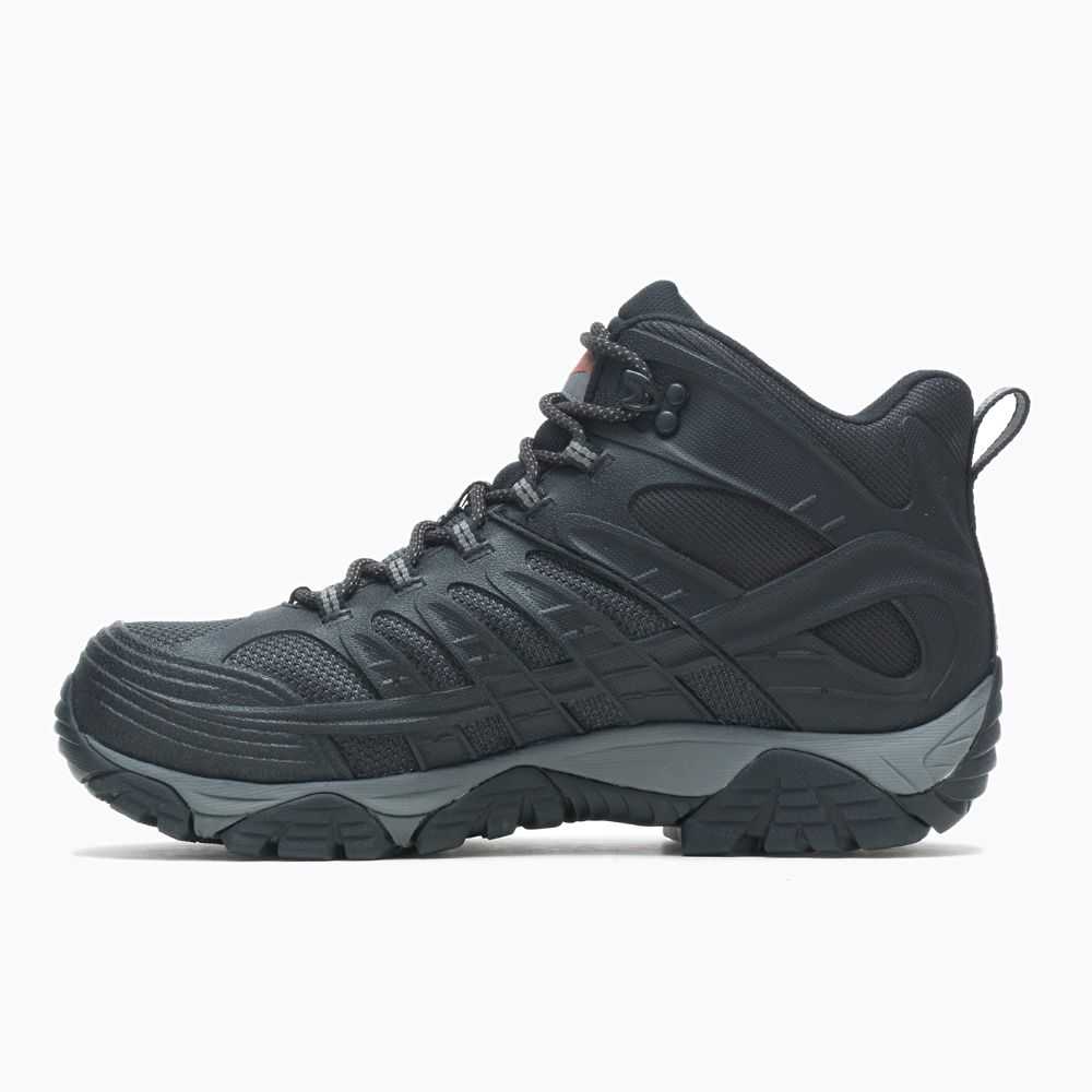 Botas De Seguridad Merrell Moab Velocity Mid Hombre Negros | México-6308296