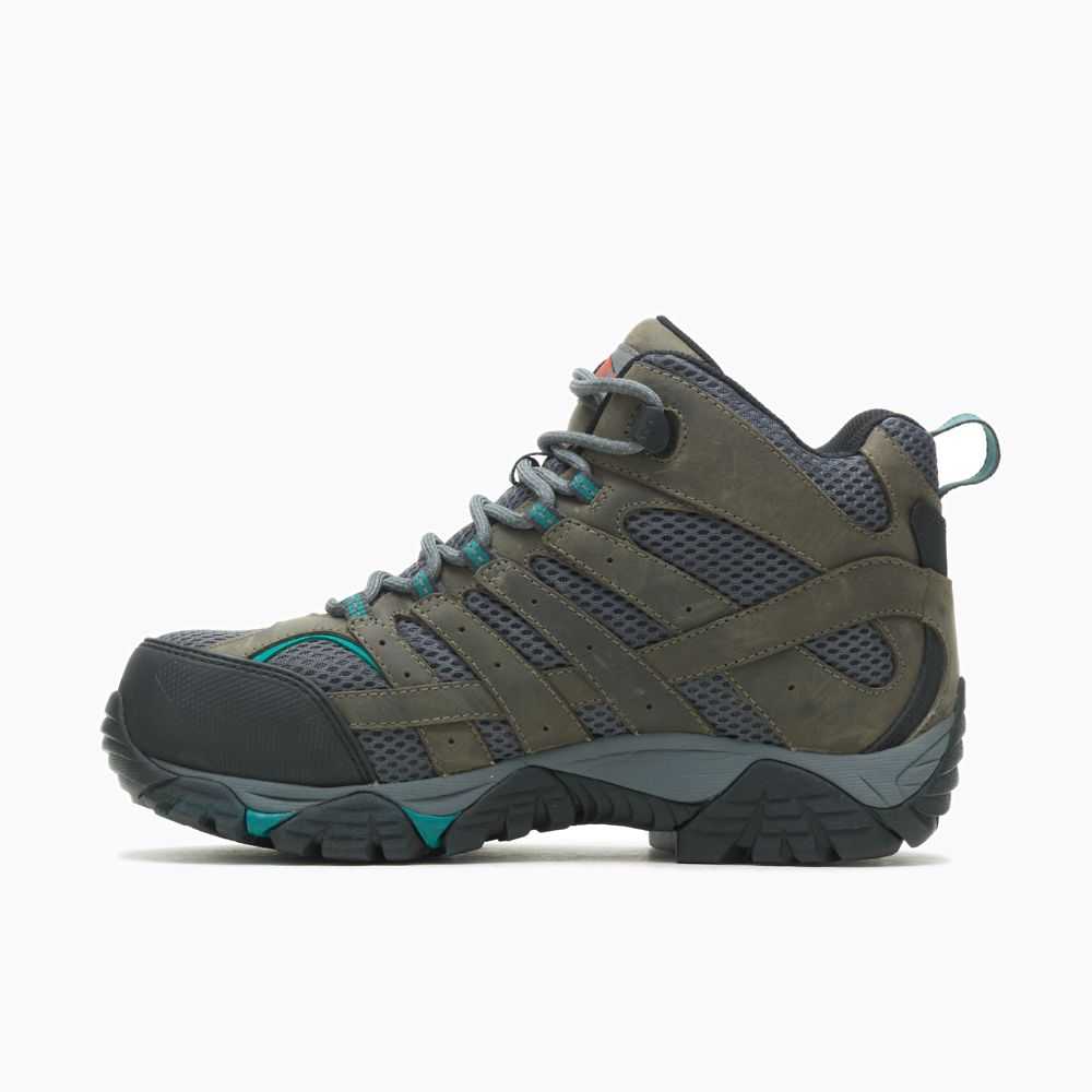 Botas De Seguridad Merrell Moab Vertex Mid Mujer Verdes Oscuro | México-2472860