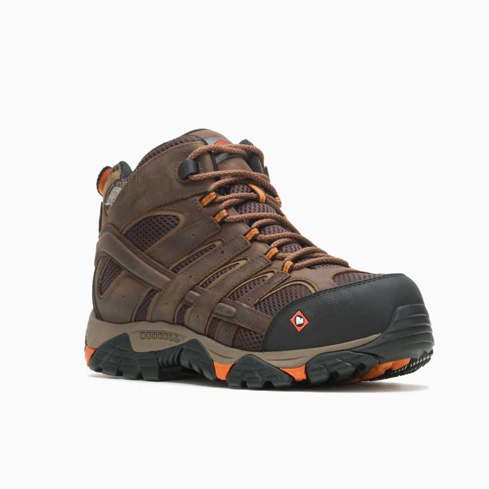 Botas De Seguridad Merrell Moab Vertex Mid Hombre Marrom | México-3626879