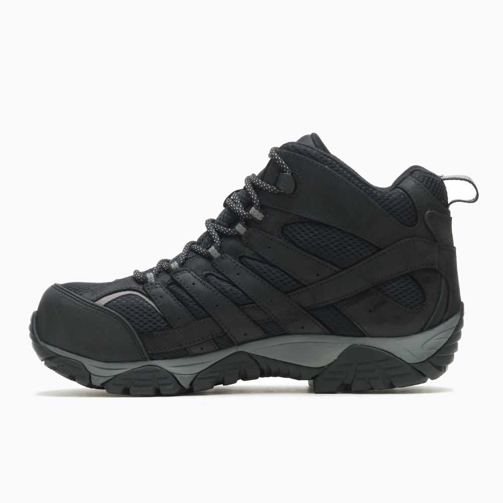 Botas De Seguridad Merrell Moab Vertex Mid Hombre Negros | México-8206746