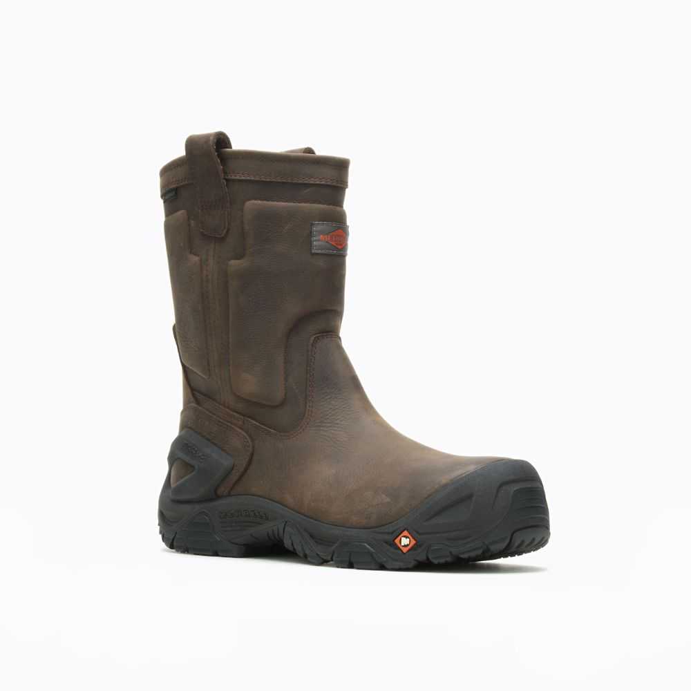 Botas De Seguridad Merrell Strongfield Hombre Marrom Oscuro | México-2360749