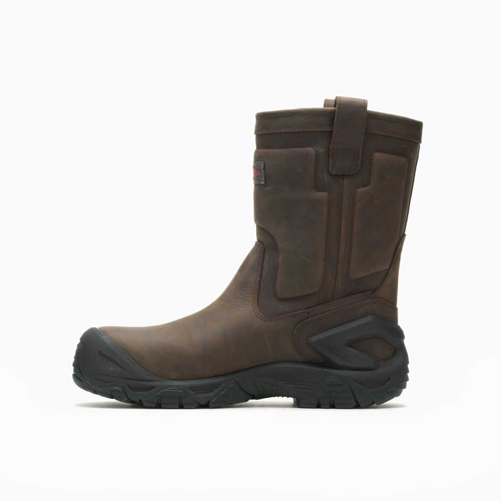 Botas De Seguridad Merrell Strongfield Hombre Marrom Oscuro | México-2360749