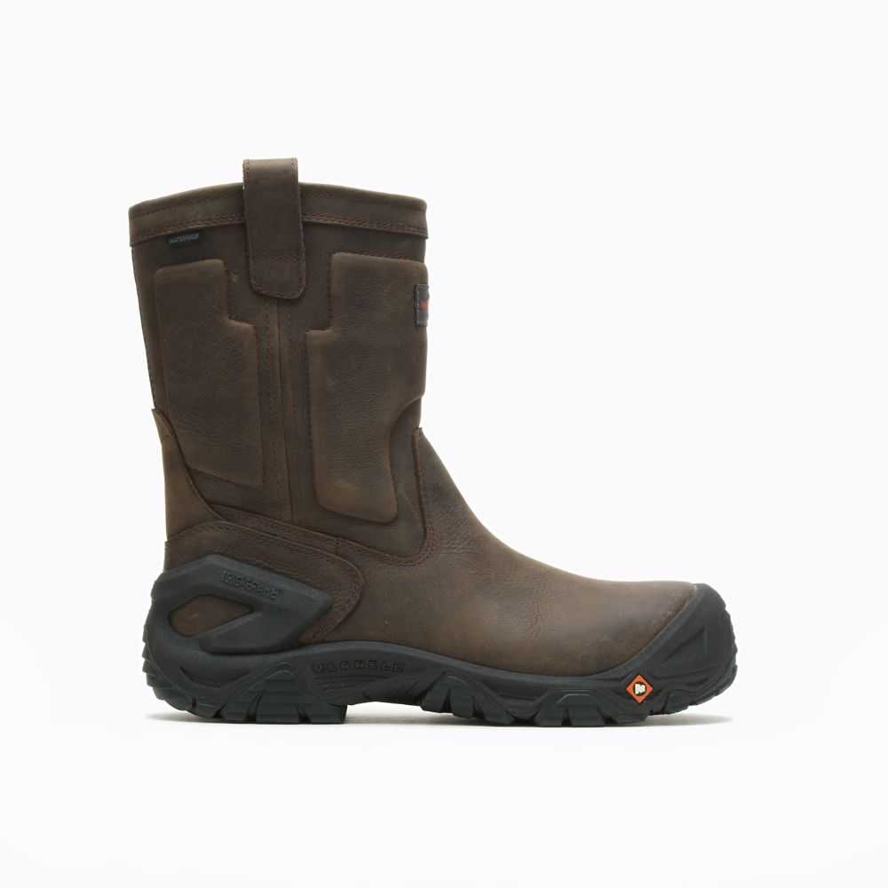 Botas De Seguridad Merrell Strongfield Hombre Marrom Oscuro | México-2360749