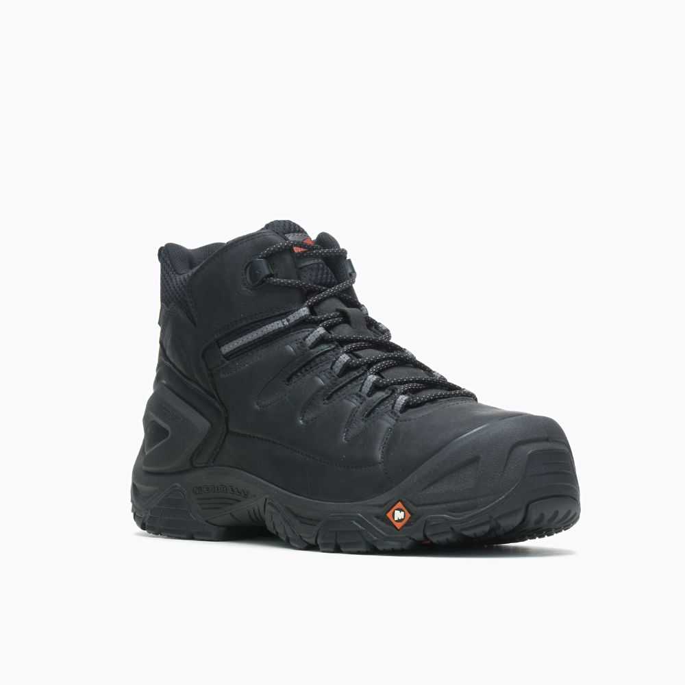 Botas De Seguridad Merrell Strongfield Hombre Negros | México-6322069