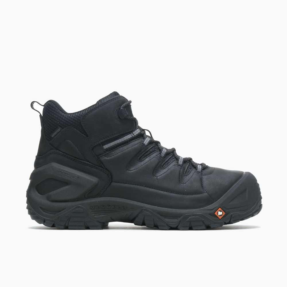 Botas De Seguridad Merrell Strongfield Hombre Negros | México-6322069