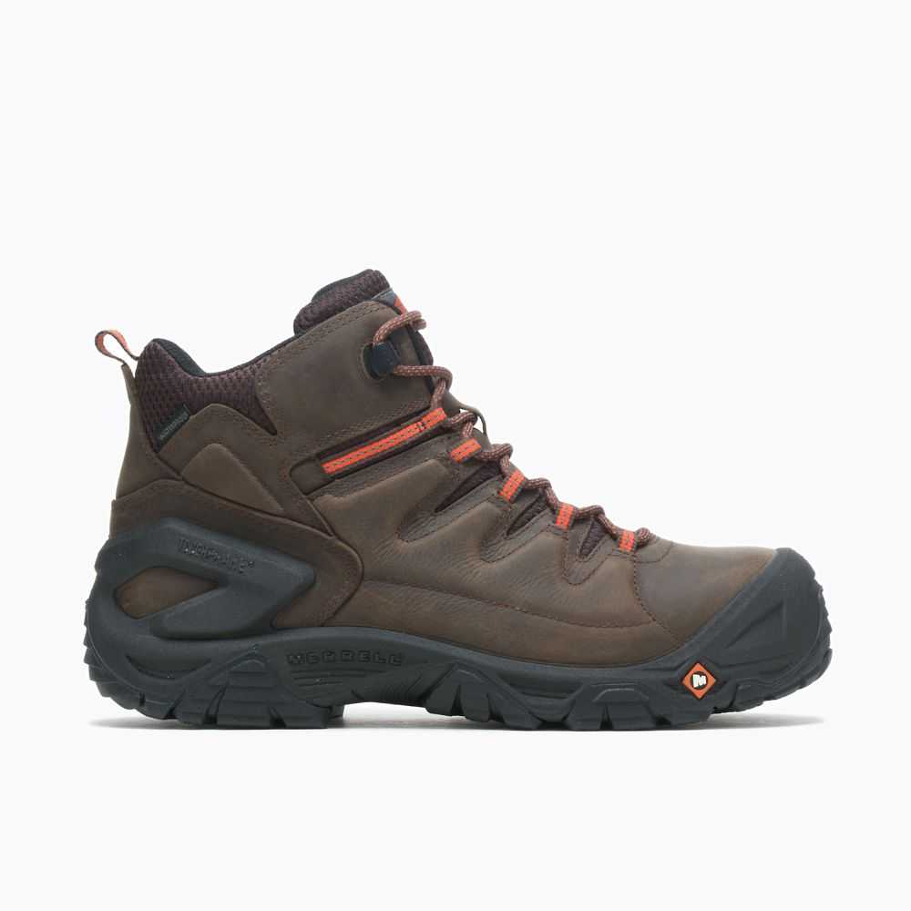 Botas De Seguridad Merrell Strongfield Hombre Marrom Oscuro | México-7084232