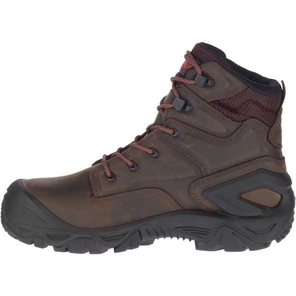 Botas De Seguridad Merrell Strongfield Hombre Marrom Oscuro | México-7636204