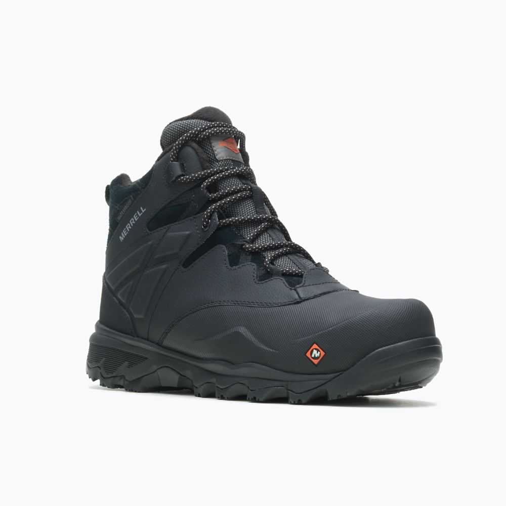 Botas De Seguridad Merrell Thermo Adventure 6 Ice+ Hombre Negros | México-2340728