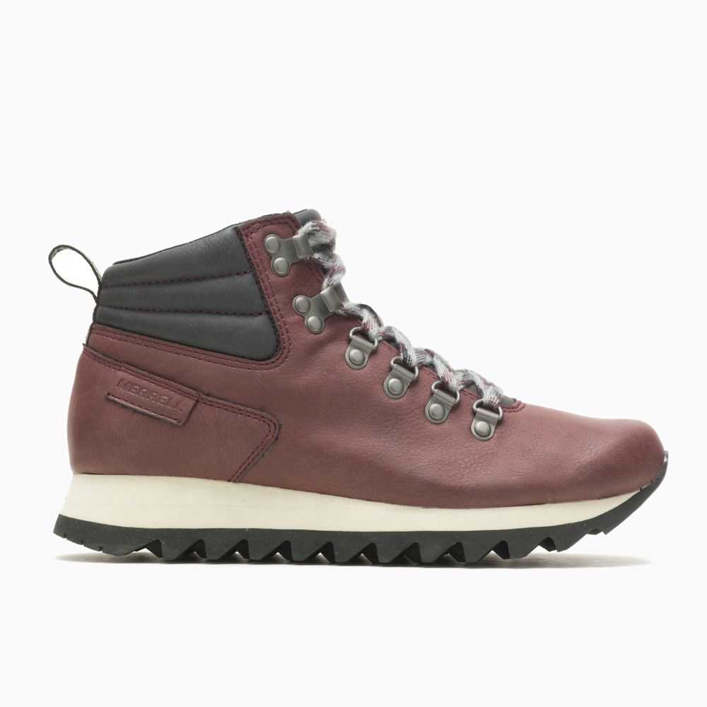 Botas De Senderismo Merrell Alpine Mujer Vino | México-9438662