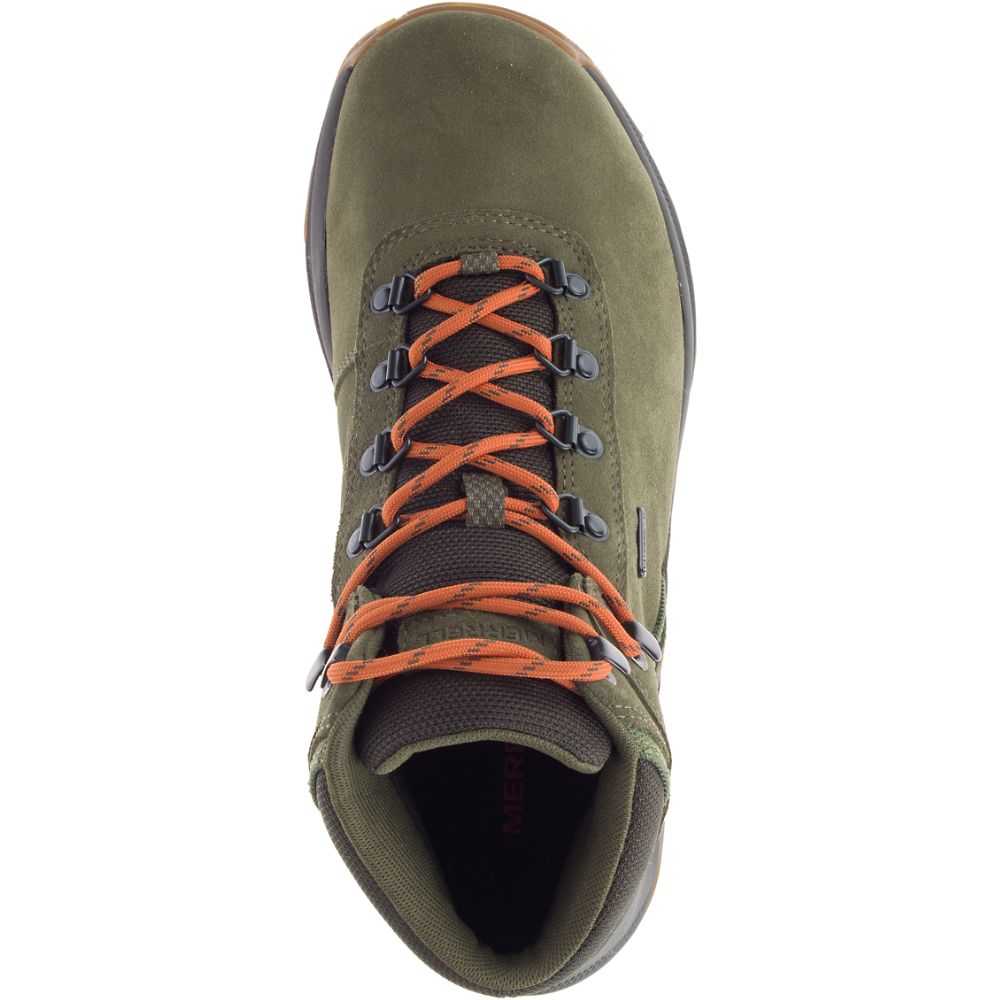 Botas De Senderismo Merrell Erie Mid Anchos Hombre Verde Oliva | México-0642963