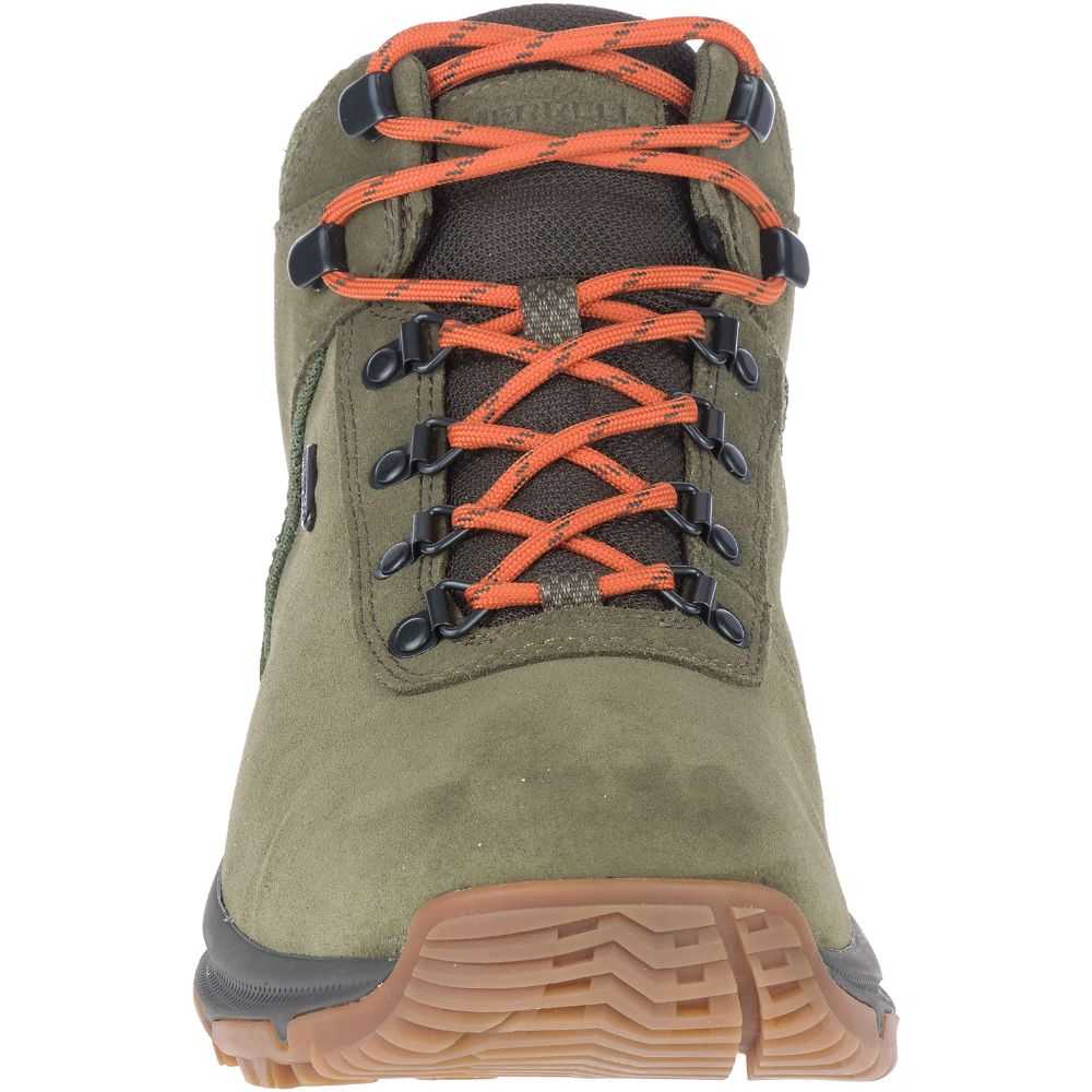 Botas De Senderismo Merrell Erie Mid Anchos Hombre Verde Oliva | México-0642963