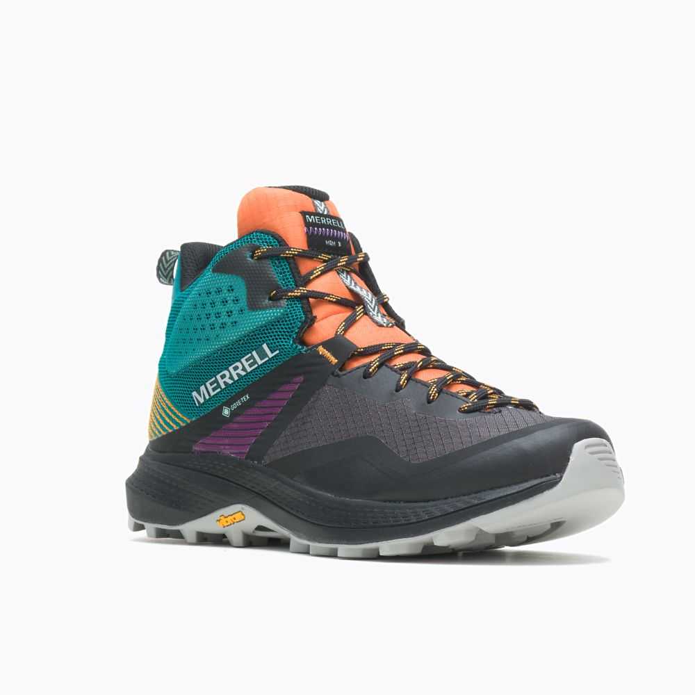 Botas De Senderismo Merrell MQM 3 Mid GORE-TEX® Mujer Marrom Turquesa | México-2830267