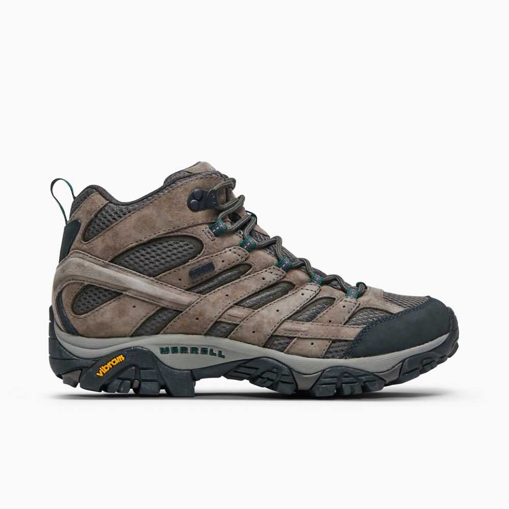 Botas De Senderismo Merrell Moab 2 Mid Anchos Hombre Marrom | México-0646329