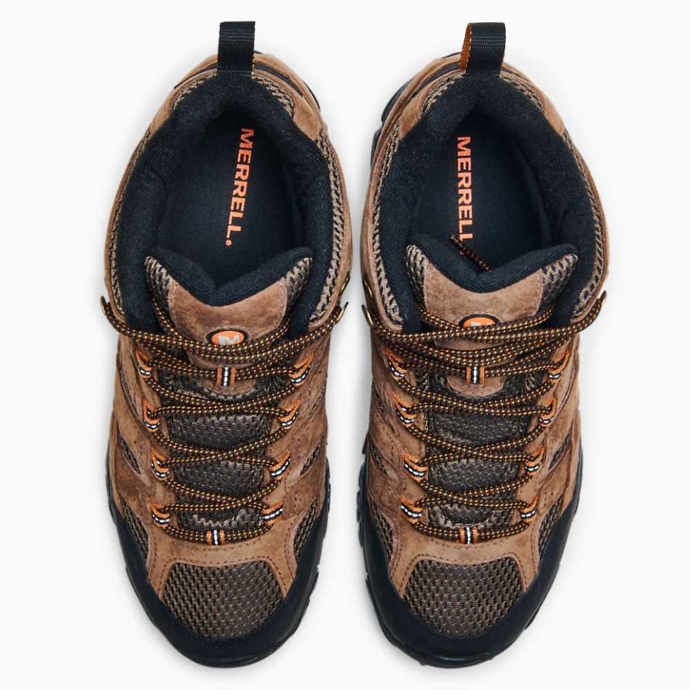 Botas De Senderismo Merrell Moab 2 Mid Anchos Hombre Marrom | México-2728364