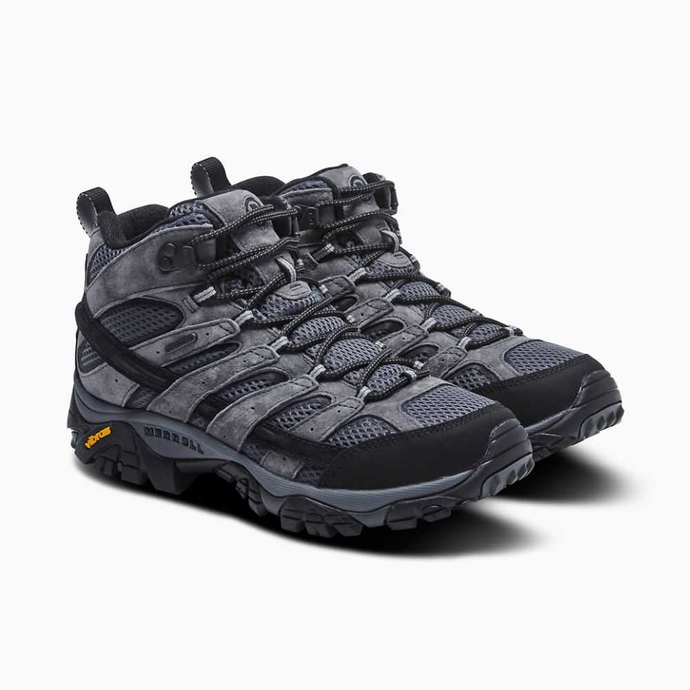 Botas De Senderismo Merrell Moab 2 Mid Anchos Hombre Grises | México-6749283