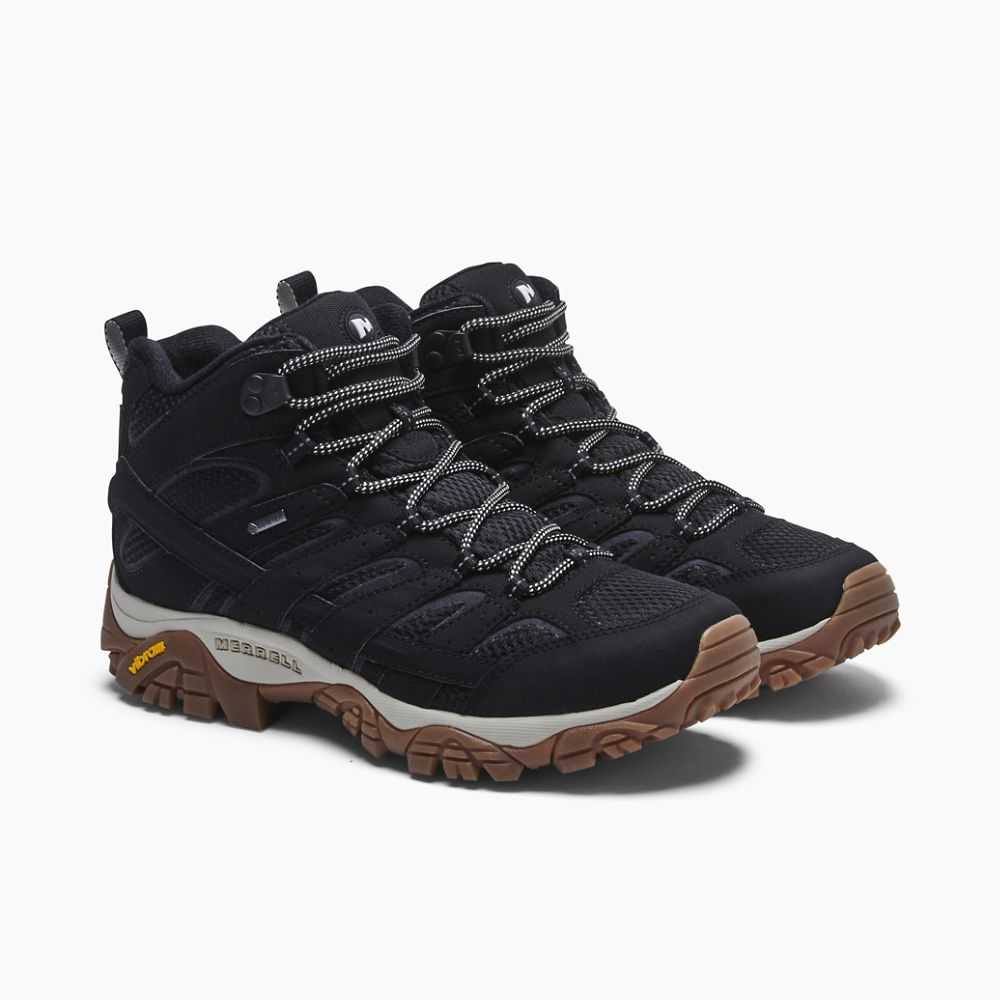 Botas De Senderismo Merrell Moab 2 Mid GORE-TEX® Hombre Negros | México-3874062