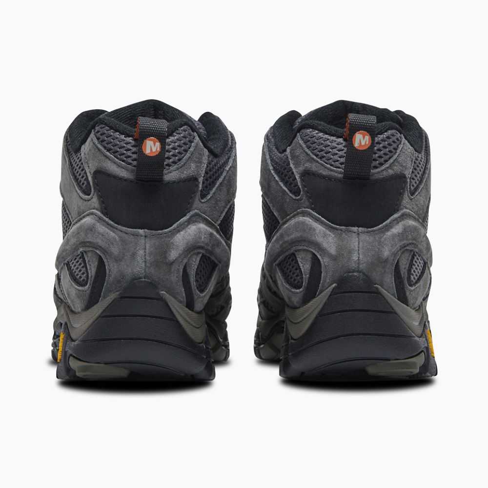 Botas De Senderismo Merrell Moab 2 Mid Hombre Grises Claro Verdes | México-3026687