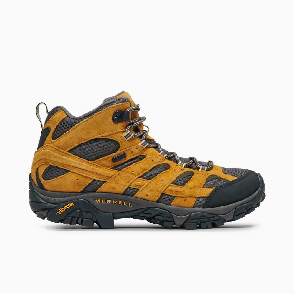 Botas De Senderismo Merrell Moab 2 Mid Hombre Dorados | México-6207392