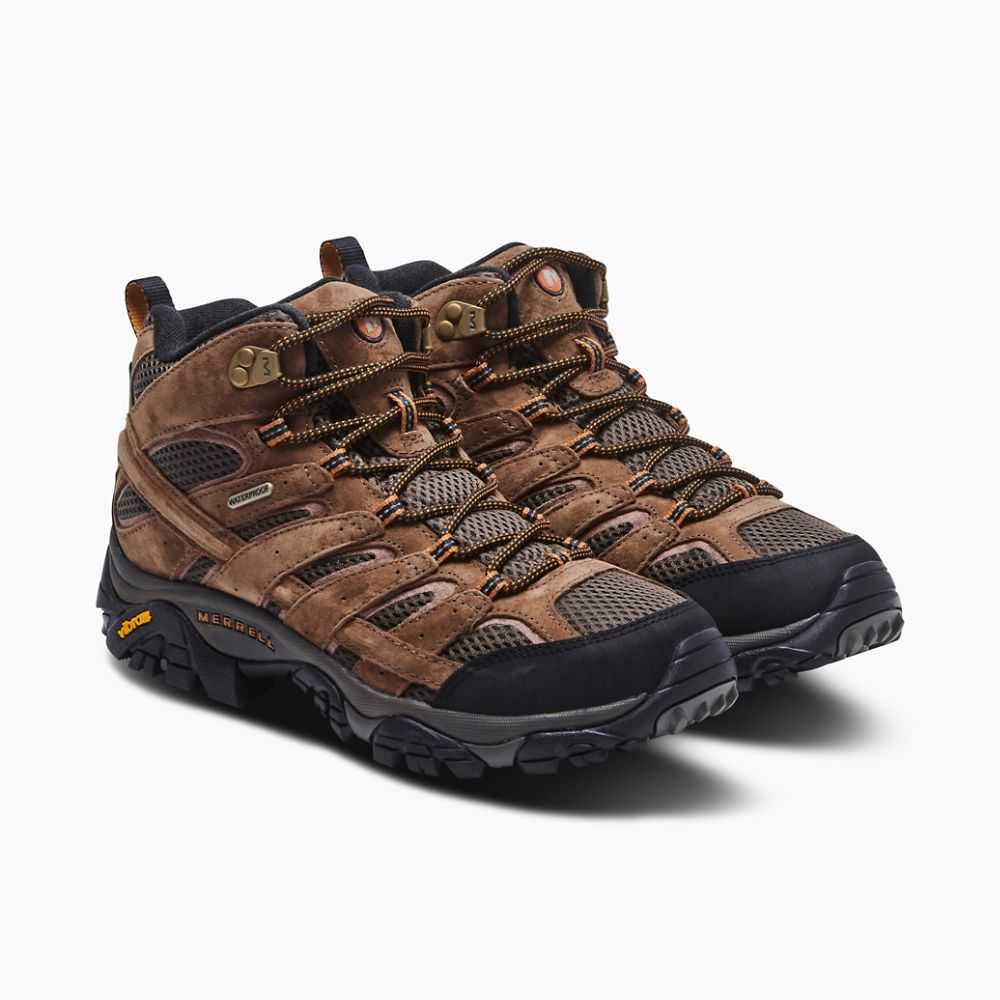 Botas De Senderismo Merrell Moab 2 Mid Hombre Marrom | México-9078224