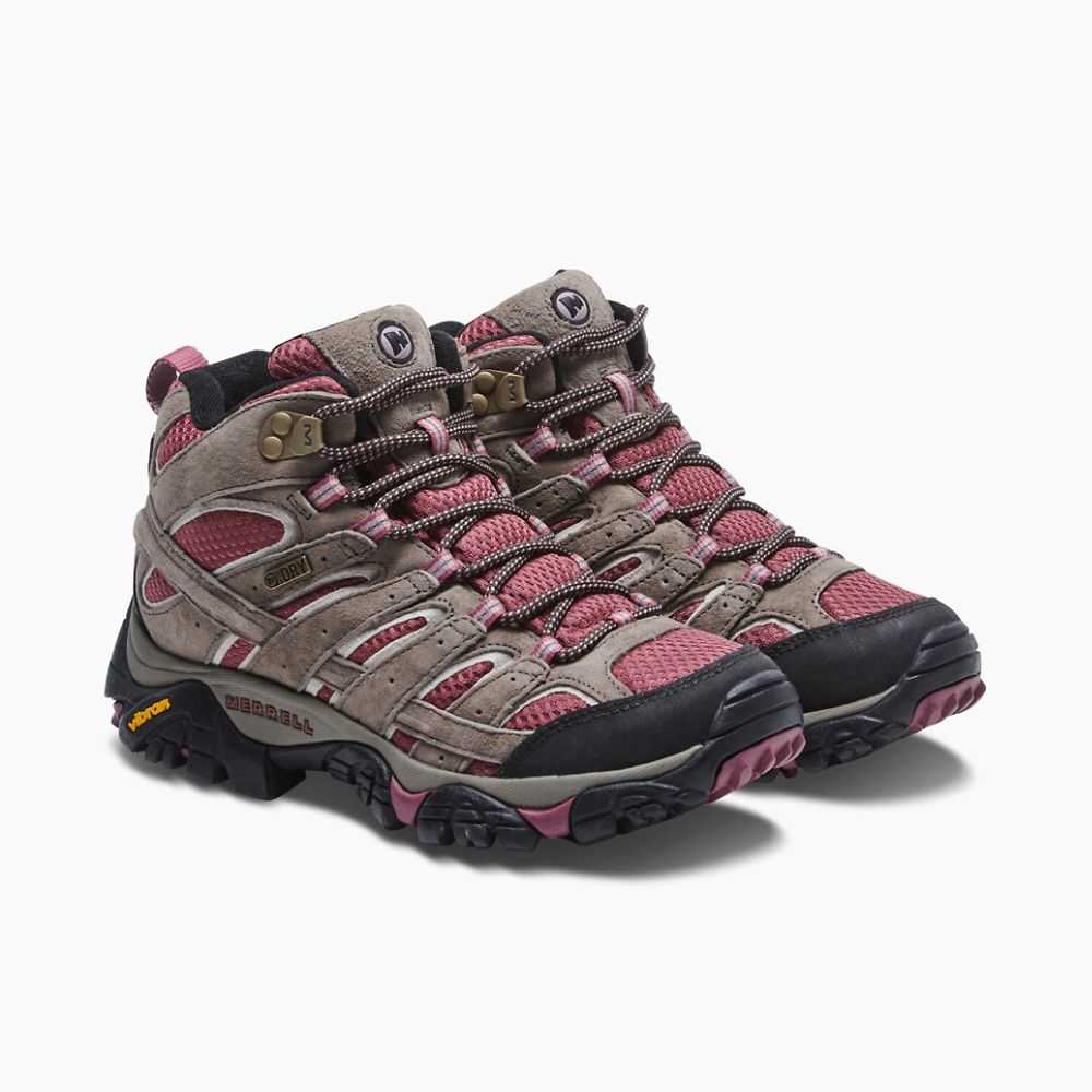 Botas De Senderismo Merrell Moab 2 Mid Mujer Marrom | México-0928426