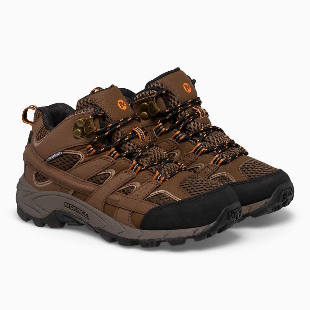 Botas De Senderismo Merrell Moab 2 Mid Niño Marrom | México-0682923