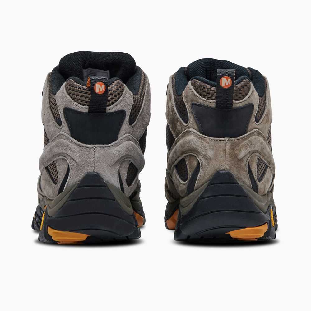 Botas De Senderismo Merrell Moab 2 Mid Ventilator Anchos Hombre Grises Oscuro Marrom Claro | México-2476863