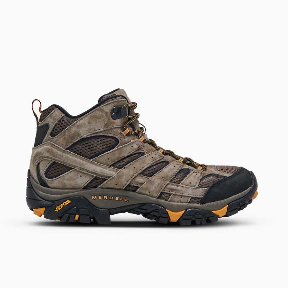 Botas De Senderismo Merrell Moab 2 Mid Ventilator Anchos Hombre Grises Oscuro Marrom Claro | México-2476863