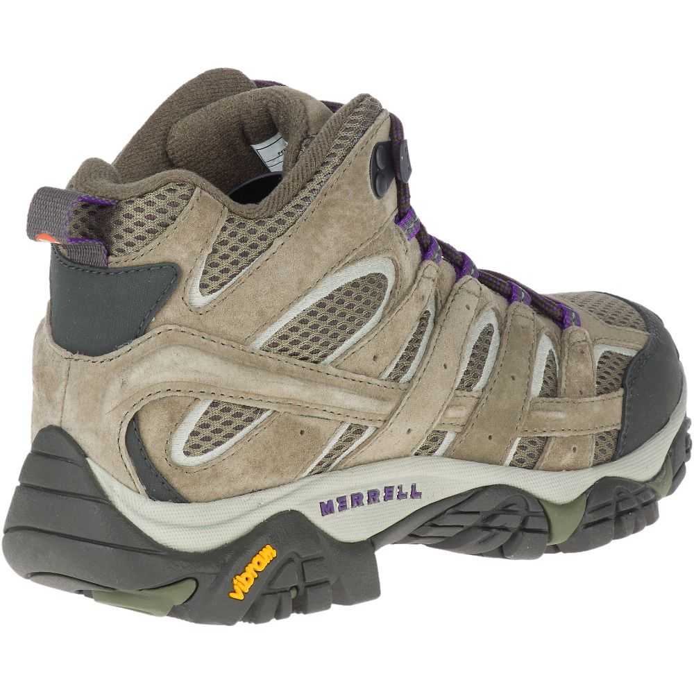 Botas De Senderismo Merrell Moab 2 Mid Ventilator Mujer Verde Oliva | México-9276426