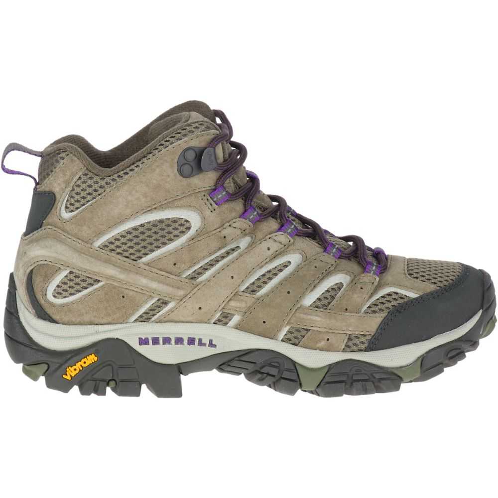 Botas De Senderismo Merrell Moab 2 Mid Ventilator Mujer Verde Oliva | México-9276426