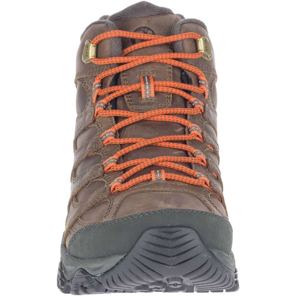 Botas De Senderismo Merrell Moab 3 Mid Anchos Hombre Marrom | México-0796426