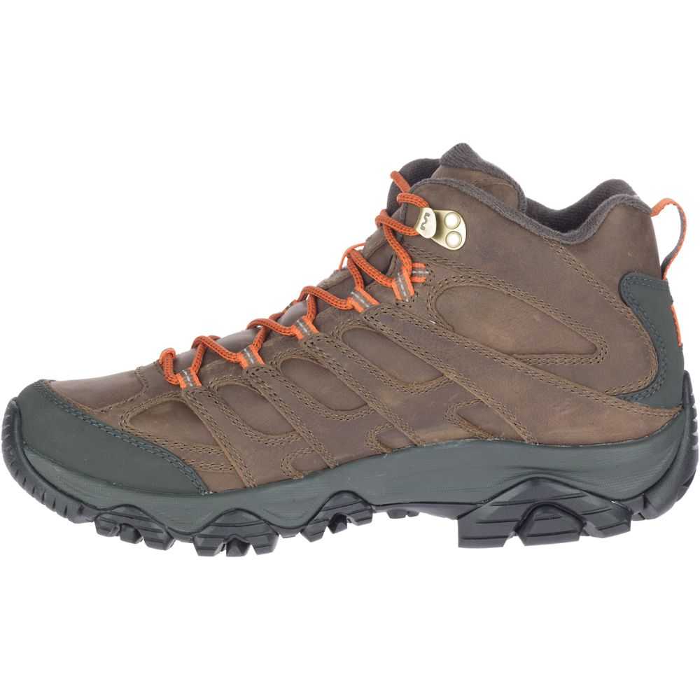 Botas De Senderismo Merrell Moab 3 Mid Anchos Hombre Marrom | México-0796426