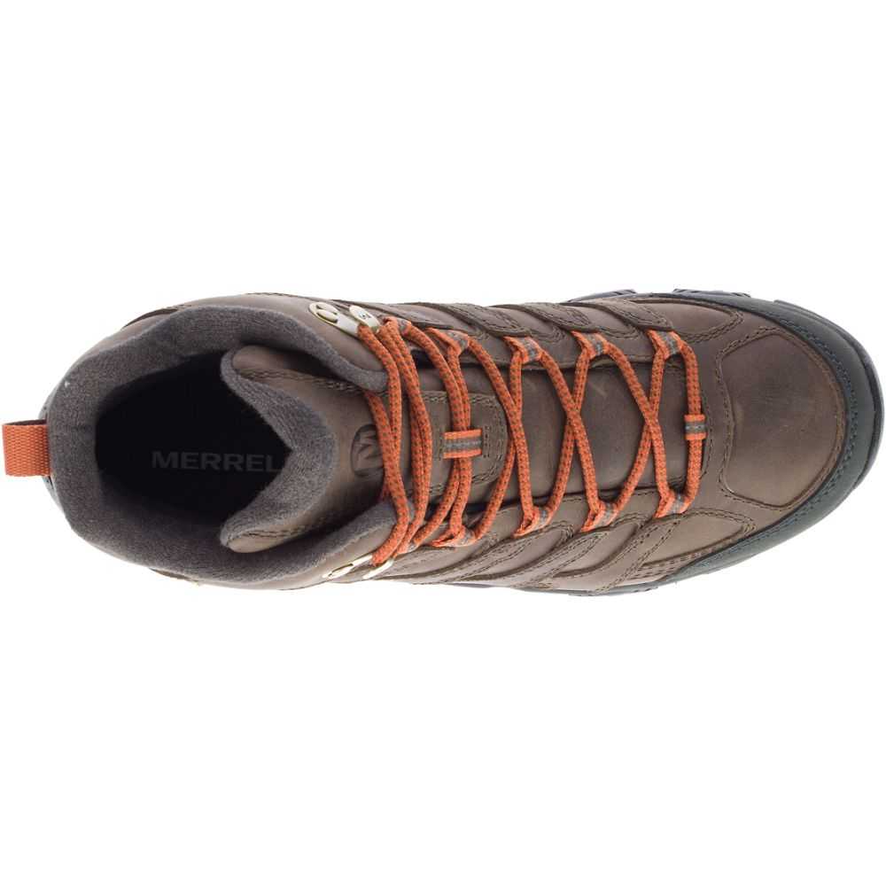 Botas De Senderismo Merrell Moab 3 Mid Anchos Hombre Marrom | México-0796426