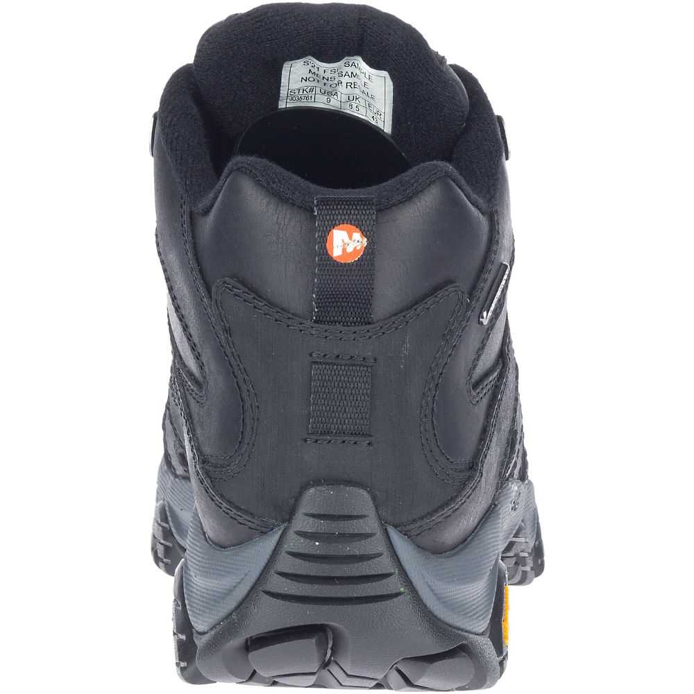 Botas De Senderismo Merrell Moab 3 Mid Anchos Hombre Negros | México-2266387